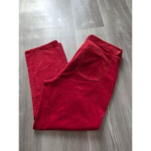 Talbots Womens Dark Orange Corduroy Pants Size 16 Heritage